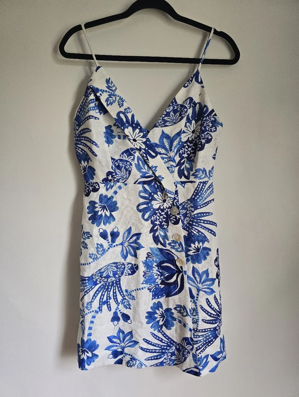 FARM RIO ACTIVE Off-White Fora Birds Eurofax Mini Dress. - Picture 4 of 10